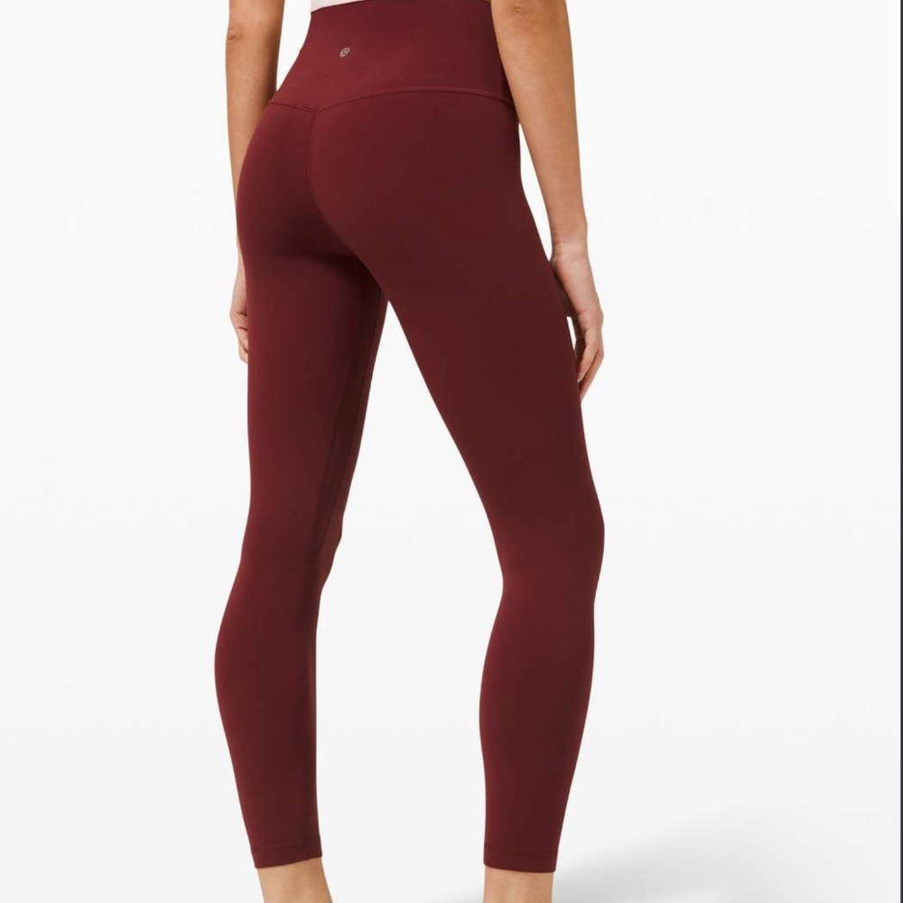 NWT Lululemon Align HR Pant 25" in Maroon [Size 4]